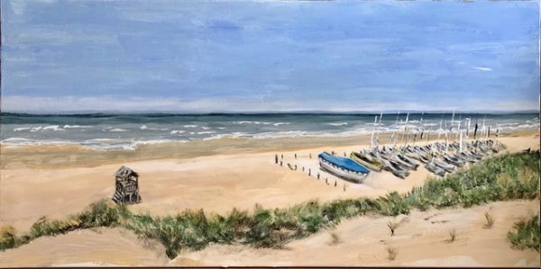 Painting "Sunny day in Noordwijk - 2020"
