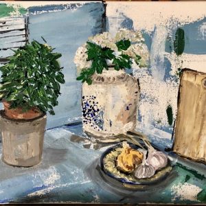 Painting "Still life in blue - 2020"