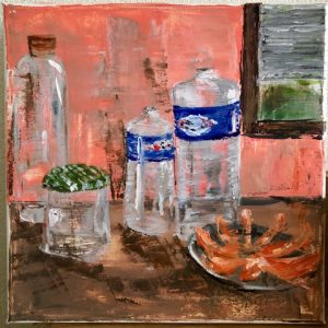 Painting "Still life with melon - 2020"